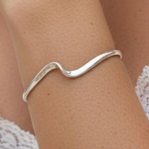 ✨️Signed John Hartman Anglo Minimalist Modernist Twist Cuff Bracelet